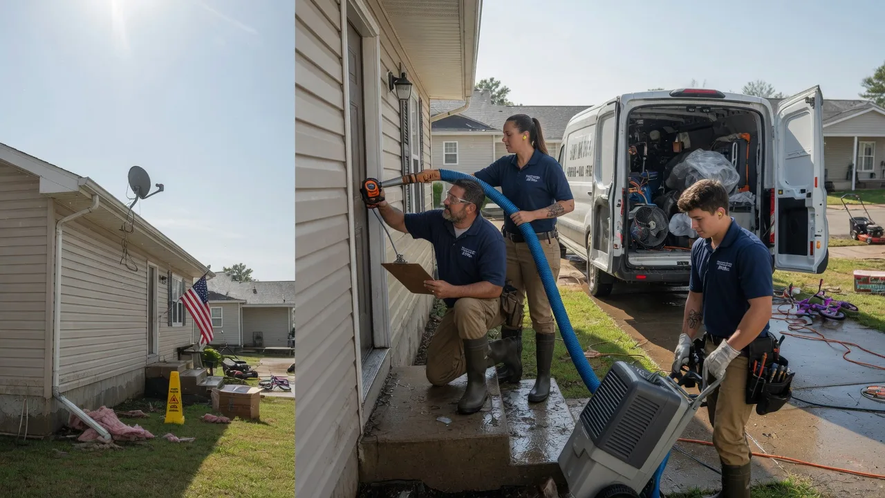 Ceiling Water Damage Restoration in Ellinwood, KS near me